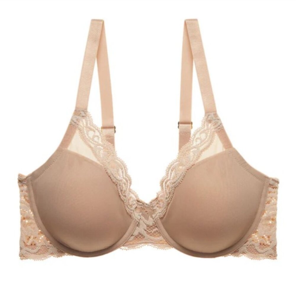 Natori Feathers Full Figure Contour Underwire Bra – Café – 32DDD